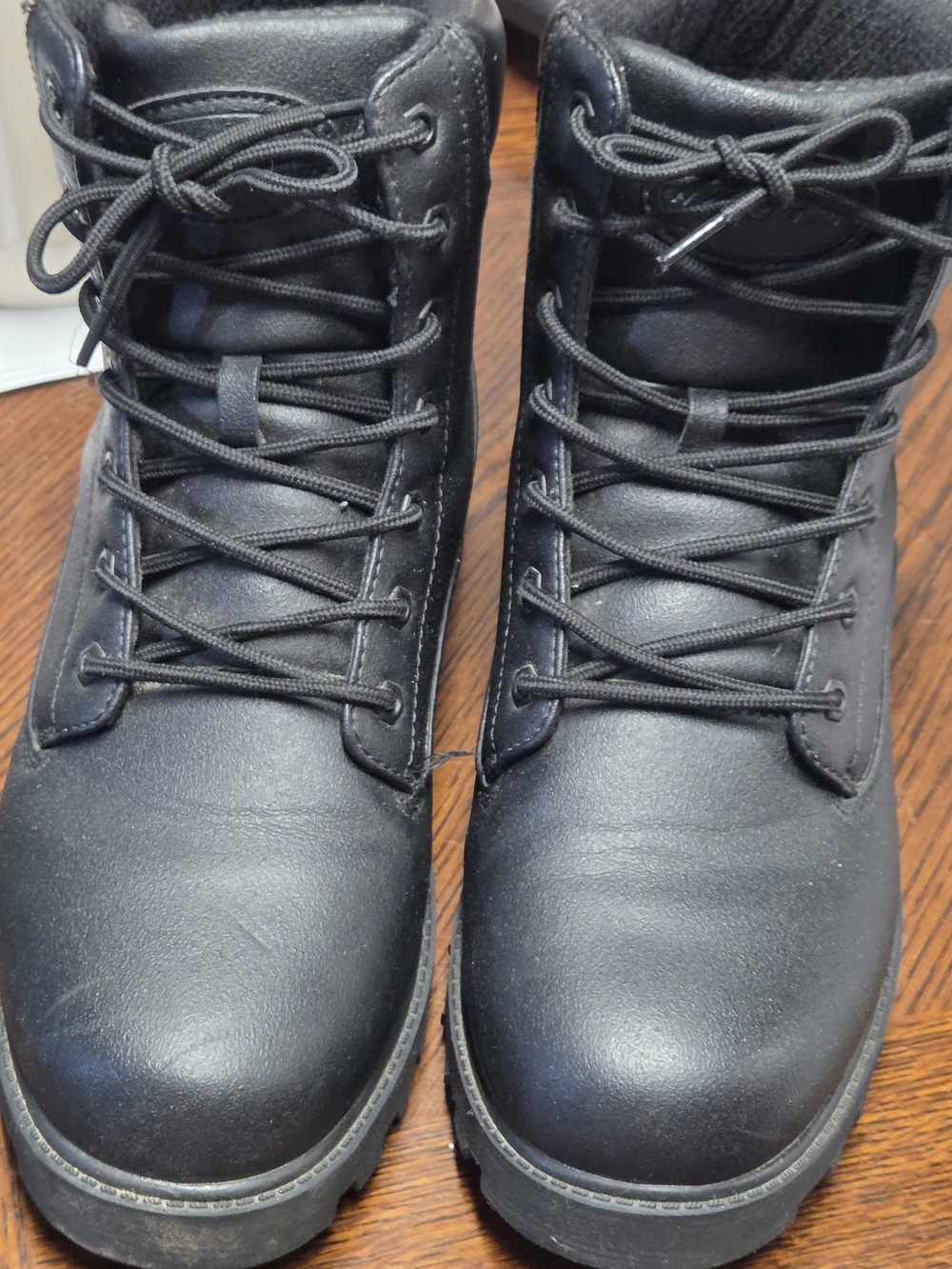 Lugz Slip Resistance Men's Black Lace-Up Work Boots